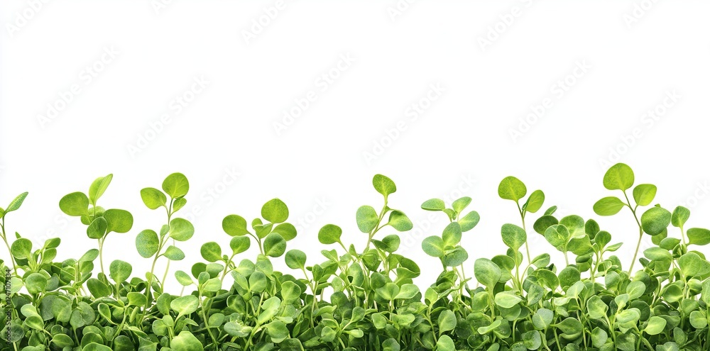 Fototapeta premium Several small plant sprouts are visible in a petri dish, showcasing growth in a controlled environment for scientific observation or agricultural research