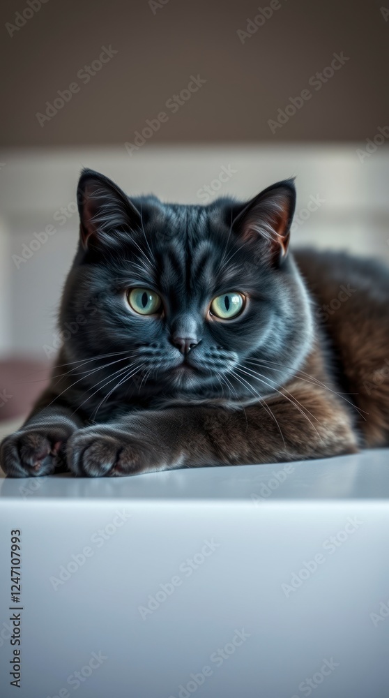 Fototapeta premium photograph of a British Shorthair cat