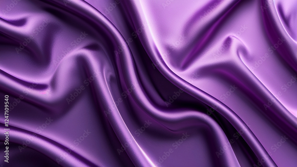Obraz premium Purple silk satin background - smooth, elegant folds and evenly lit