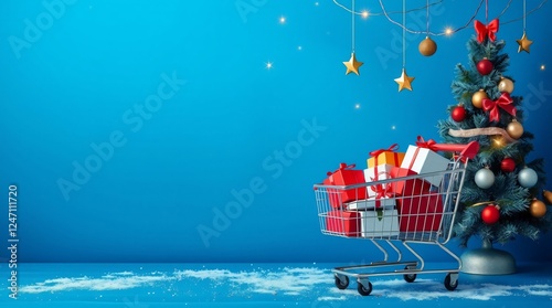 Christmas Shopping Spree Marketing Background