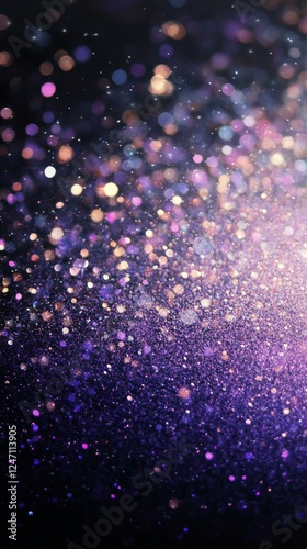 Beautiful cosmic scene with shimmering stars and vibrant colors in the night sky