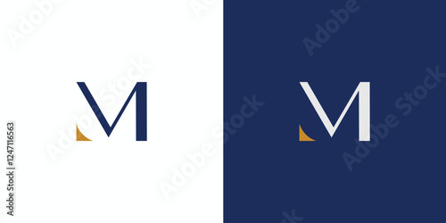 modern and unique letter M initials logo design