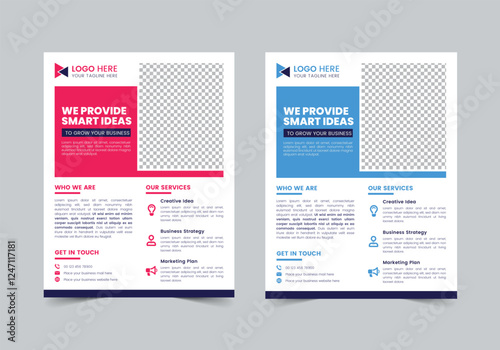 Creative Business Flyer Template | CMYK | US Letter | Print Ready | 0.125 Bleed