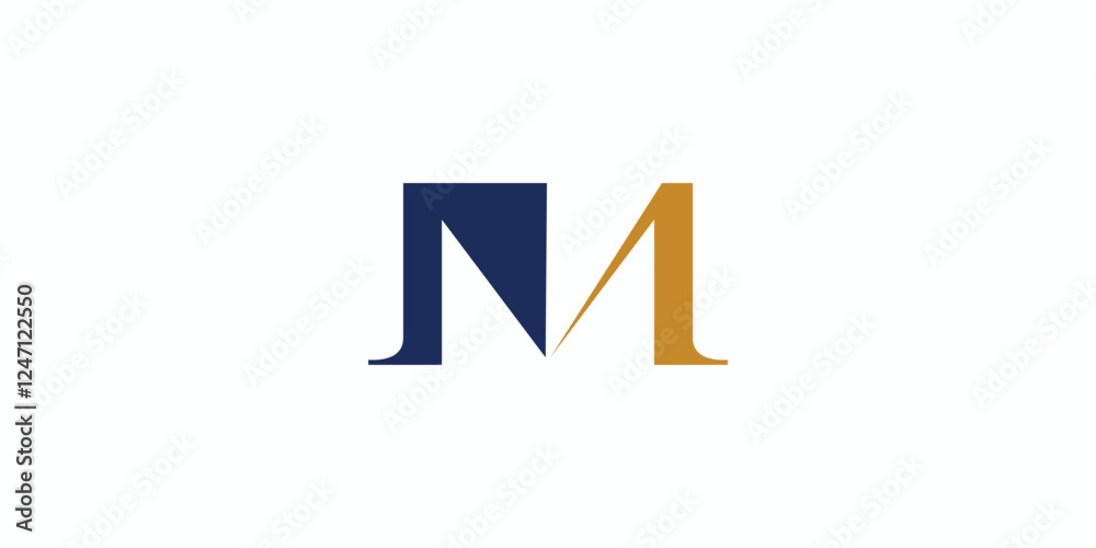 Unique and modern letter M initials logo design Unique and modern letter M initials logo design