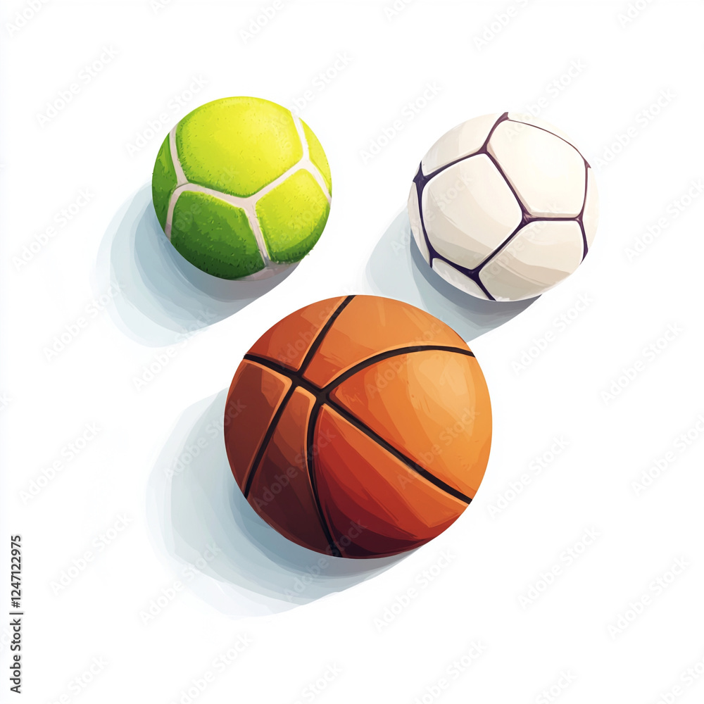 set of basketball balls set of basketball balls