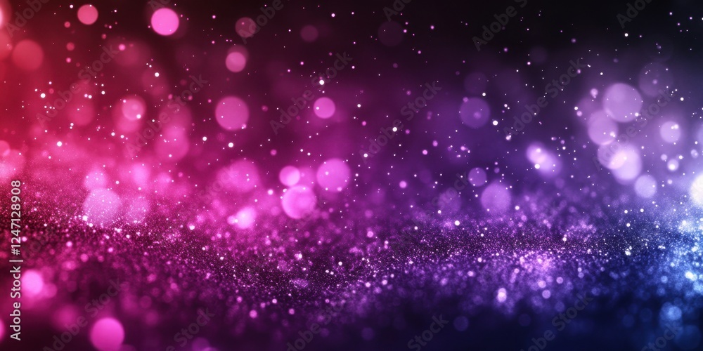Vibrant pink and purple bokeh lights with sparkling effects Vibrant pink and purple bokeh lights with sparkling effects