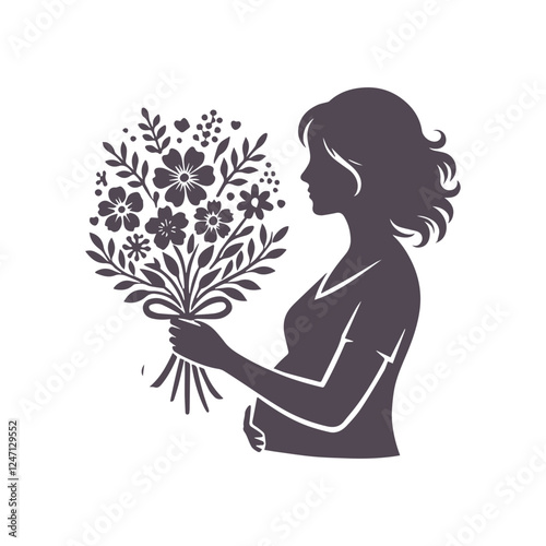 silhouette of a pregnant woman