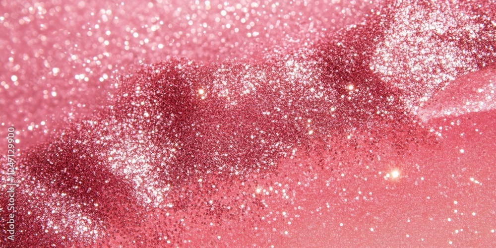 Obraz premium Sparkling pink glitter background with shimmering texture