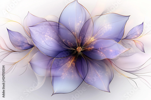 pink lily on black background