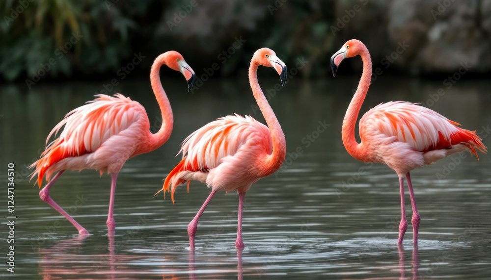 Pink Flamingo. Filmed on the Yucatan Peninsula Pink Flamingo. Filmed on the Yucatan Peninsula