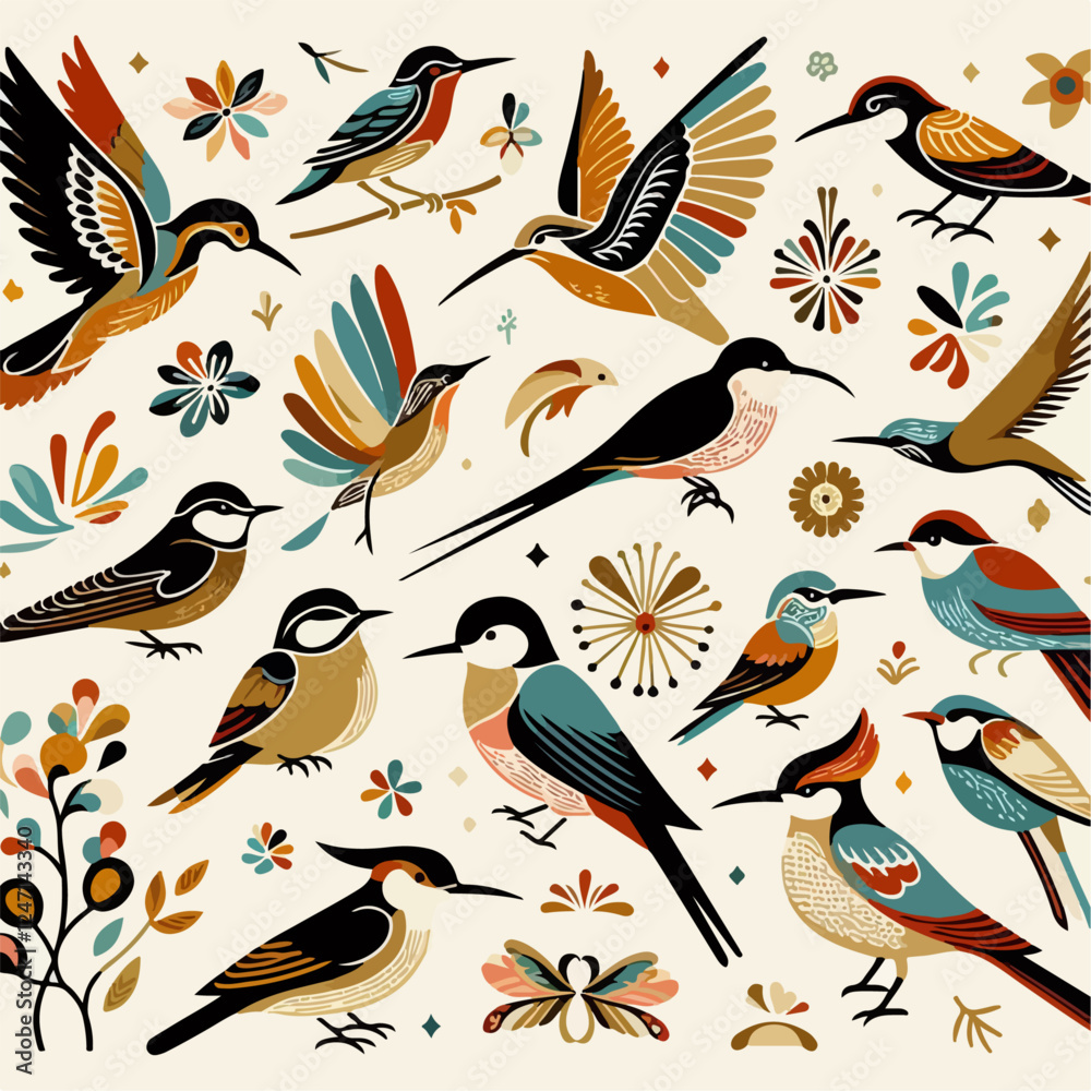 Obraz premium types of birds
