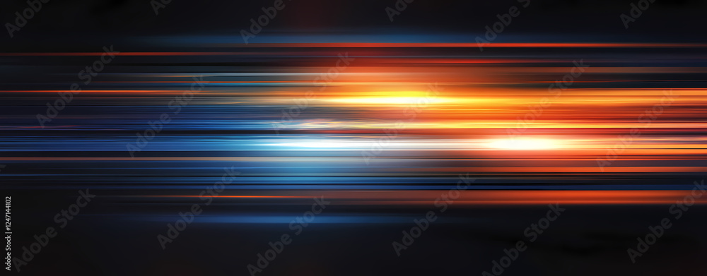 Abstract digital background with blue and red glowing lights, data flow concept. Big Data technology wallpaper Abstract digital background with blue and red glowing lights, data flow concept. Big Data technology wallpaper
