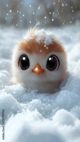 owl in the snow