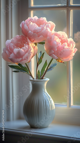 Wallpaper Mural vase with flowers Torontodigital.ca