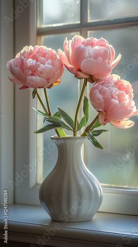 Wallpaper Mural vase with flowers Torontodigital.ca