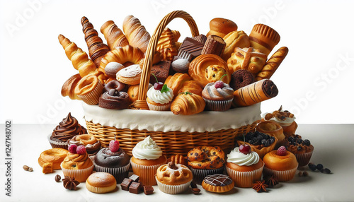 Aesthetic Bites: Artfully Arranged Pastries & Cakes