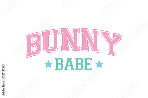  Easter Bunny Babe SVG T Shirt Design