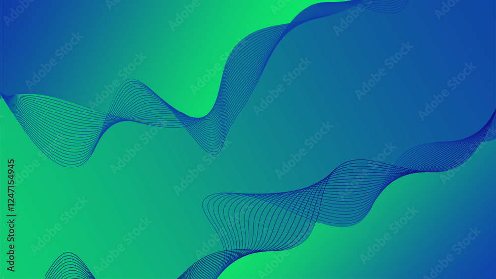 Obraz premium Colorful wavy gradient shape abstract background