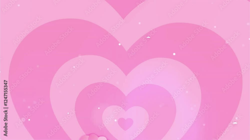Valentine's da Green Screen Magic: A festive transition backdrop, pink colored background, and Valentines ornament concept. Round slides show green screen for festive holiday video and photo editing.