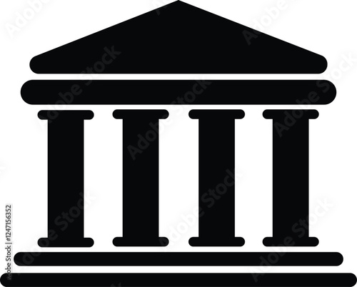 Bank ion, money in bank icon with dollar sign vector illustration