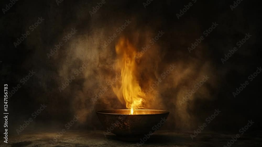 Scene of burning embers in a furnace, smooth repeating motion for background video animation Scene of burning embers in a furnace, smooth repeating motion for background video animation