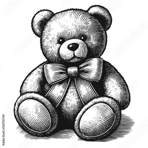teddy bear on white background