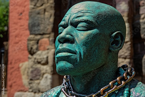 Im Jahrhundert war Sansibar der zentrale Schauplatz für den Sklavenhandel längs der ostafrikanischen Küste. In Stone Town wurde ein Mahnmal für den Sklavenmarkt aufgeschlagen. Afrika, Oktober photo