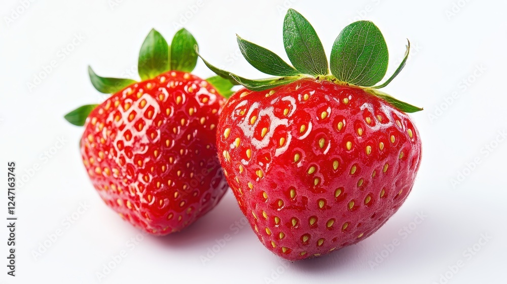 Close-up of a fresh fruit isolated on a white background, ideal for food or organic product marketing. Close-up of a fresh fruit isolated on a white background, ideal for food or organic product marketing.