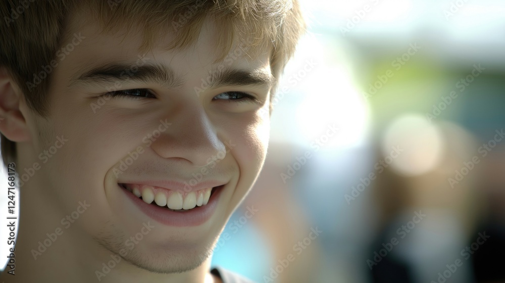 Handsome close up Student Waiting at Train Station and experiencing Travel Excitement Handsome close up Student Waiting at Train Station and experiencing Travel Excitement