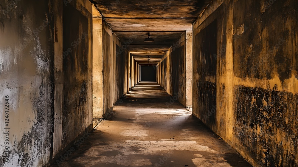 Modern Minimalist Concrete Hallway: Empty Space, Architectural Design, Interior Design, Abstract Modern Minimalist Concrete Hallway: Empty Space, Architectural Design, Interior Design, Abstract