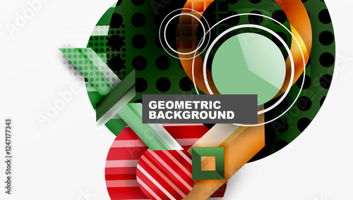 Dynamic complex geometric abstract background