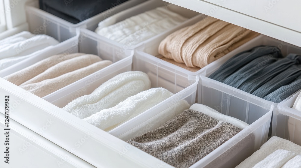 Fototapeta premium image of a set of drawer dividers on a white background, perfect for organizing home spaces.