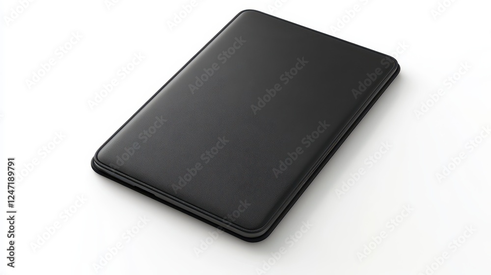 A single tablet case isolated on a white background, great for mobile technology accessory marketing. A single tablet case isolated on a white background, great for mobile technology accessory marketing.