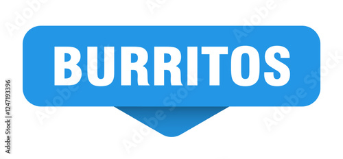 burritos sticker. burritos sign on transparent background
