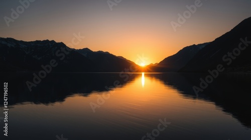 Sunrise over the sea.
