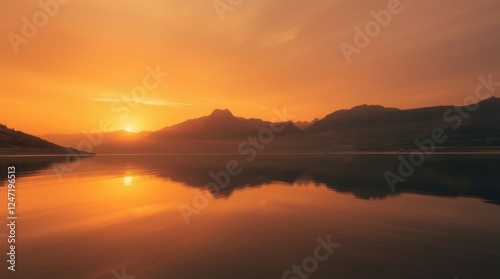 Sunrise over the sea.