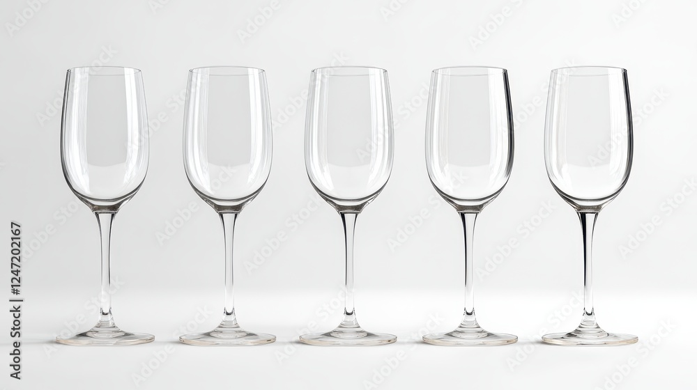 Isolated image of a champagne flute set on a white surface, great for celebrating product promotions. Isolated image of a champagne flute set on a white surface, great for celebrating product promotions.