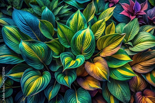 Wallpaper Mural Surreal Hosta Garden Overhead View Torontodigital.ca