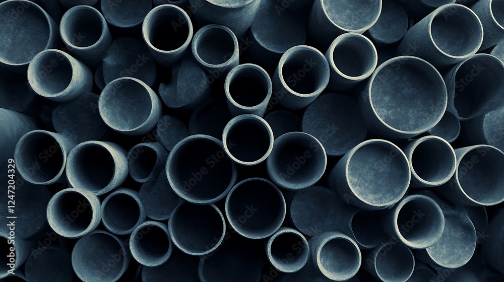 Gray tubes texture background Gray tubes texture background