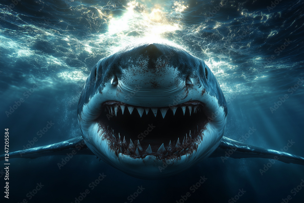 Fototapeta premium head of a shark