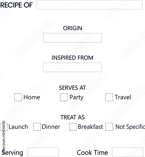 Recipe Management Log Book