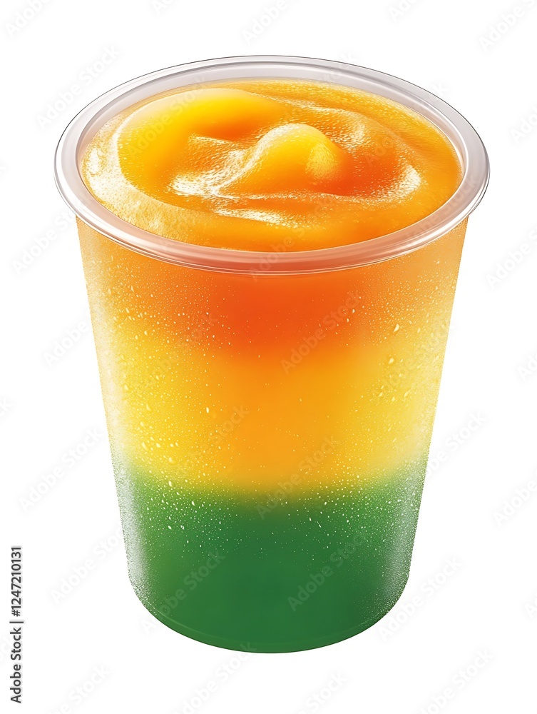 Frosty Green-Orange Milk Tea Frosty Green-Orange Milk Tea