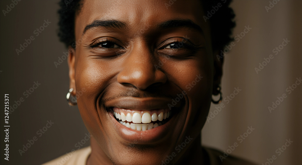 A person feeling joy, highlighting the expression of happiness and contentment. A person feeling joy, highlighting the expression of happiness and contentment.