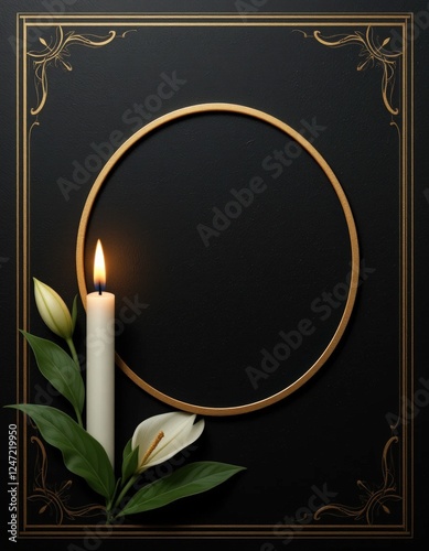 Memorial & funeral card templates paper cut