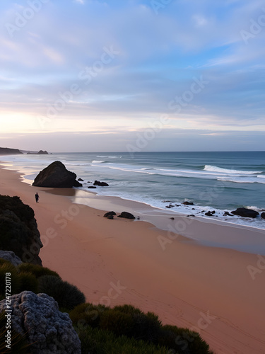 Late afternoon on Cotters Beach, Wilsons Promotory, Victoria, Australia. photo