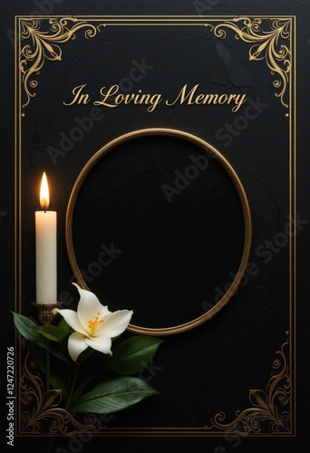 Memorial & funeral card templates paper cut