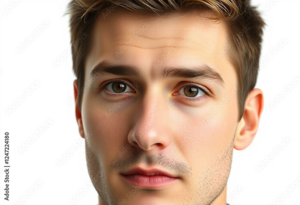 Fototapeta premium Male portrait with neutral expression