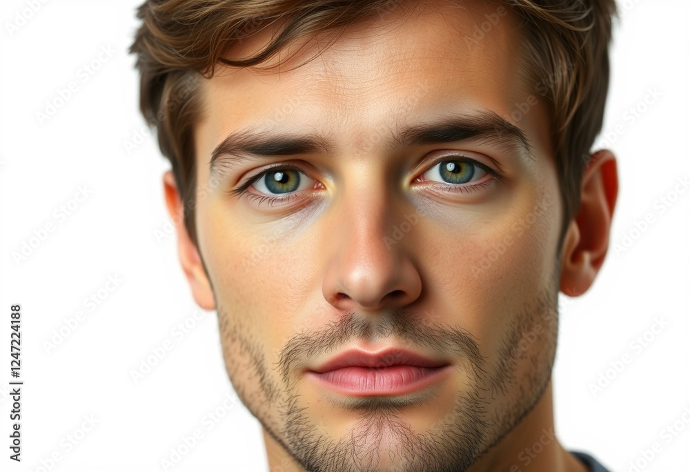 Male portrait with neutral expression Male portrait with neutral expression
