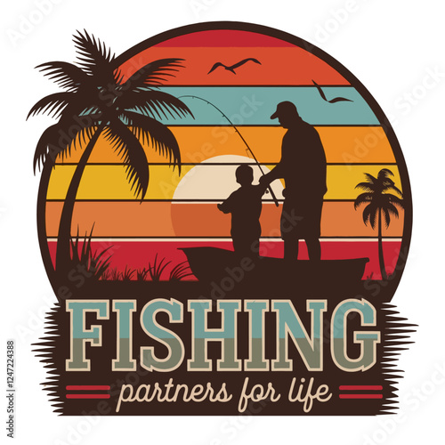 fishing vector t-shirt design
