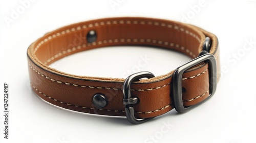 Isolated image of a pet collar on a clean white surface, perfect for pet accessory product marketing.